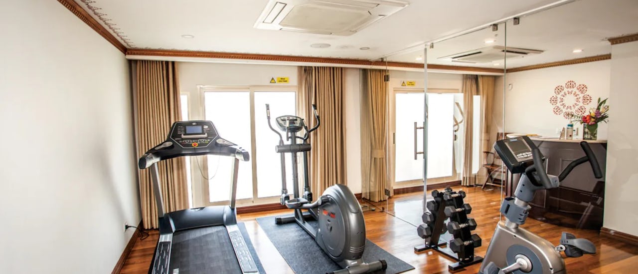 Fitnessstudio des Kreuzfahrtschiffes Ganges Voyager II