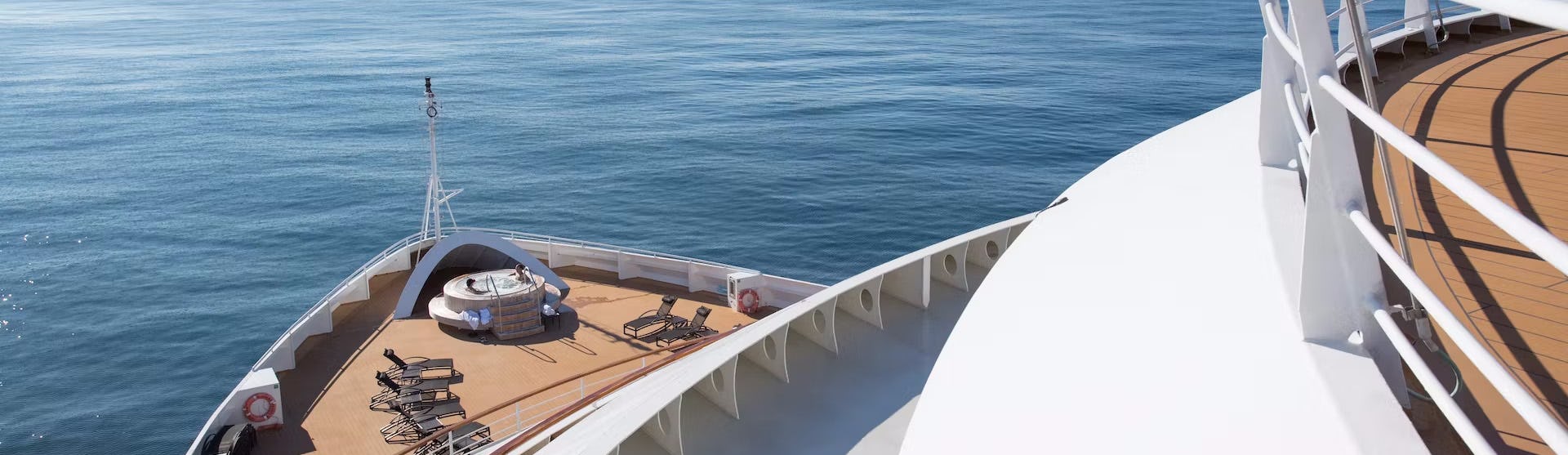 Bug des Kreuzfahrtschiffes Seabourn Sojourn