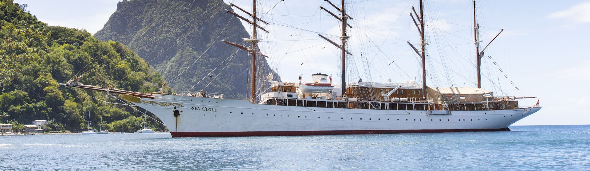 Kreuzfahrtschiff Sea Cloud 1 während der Fahrt