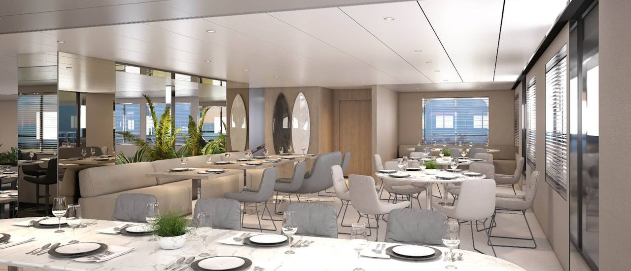 Restaurant des Kreuzfahrtschiffes Emerald Sakara