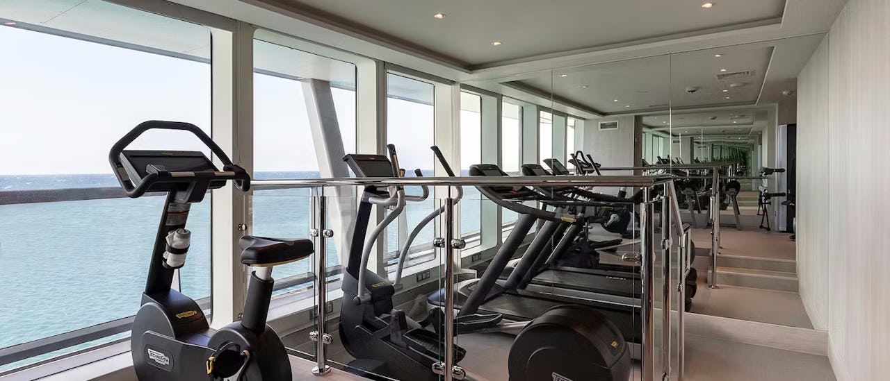 Fitnessraum des Kreuzfahrtschiffes Silver Origin