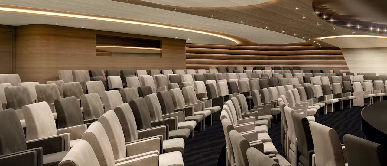 Theatersaal des Kreuzfahrtschiffes Le Commandant Charcot