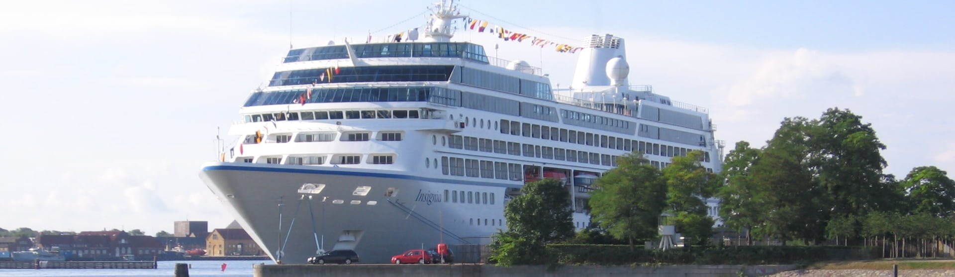 Kreuzfahrtschiff Insignia während der Fahrt
