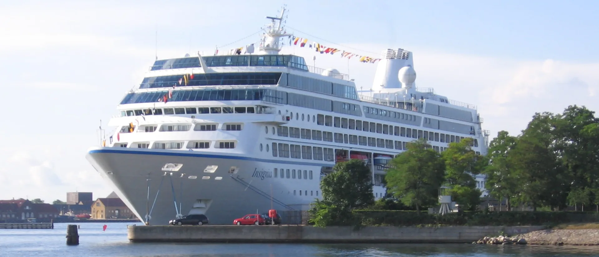 Kreuzfahrtschiff Insignia während der Fahrt