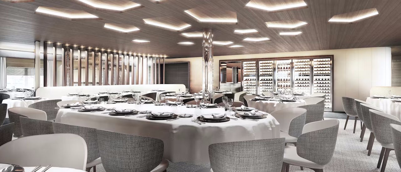 Restaurant des Kreuzfahrtschiffes Le Commandant Charcot