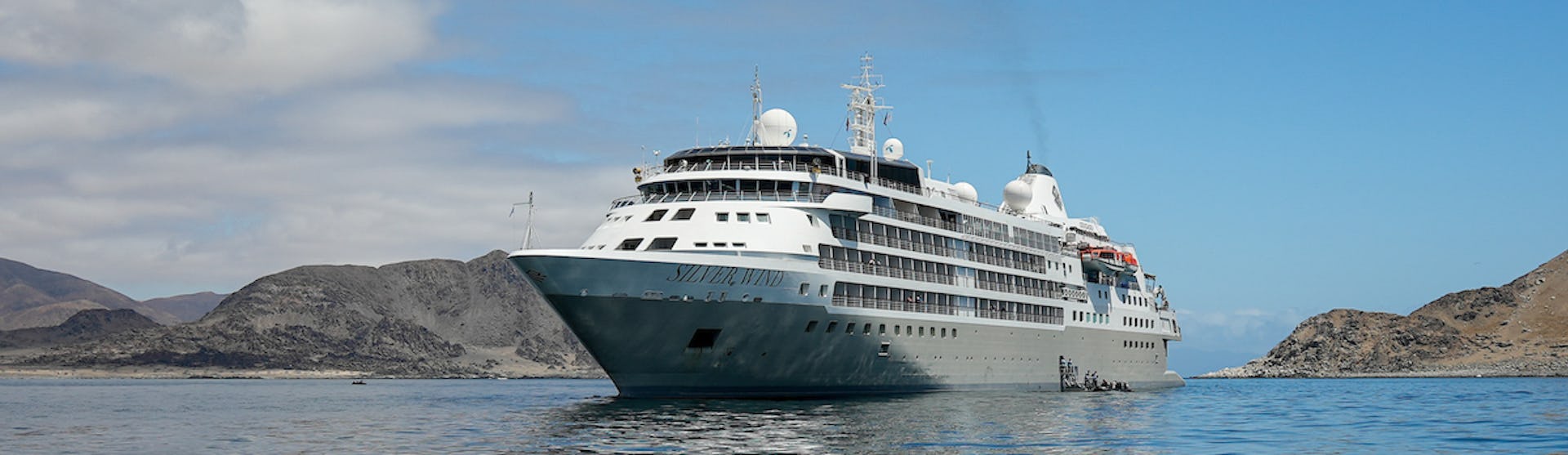 Kreuzfahrtschiff Silver Wind während der Fahrt
