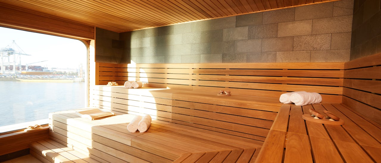 Sauna des Kreuzfahrtschiffes Hanseatic inspiration