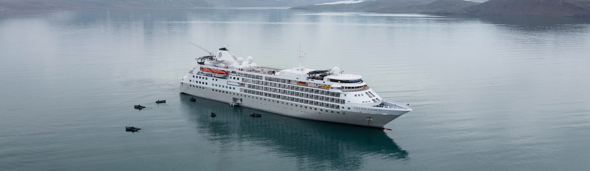 Kreuzfahrtschiff Silver Cloud während der Fahrt