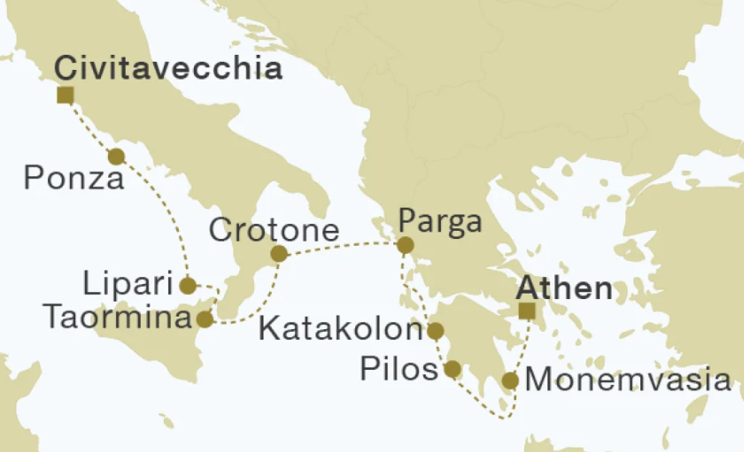 Royal Clipper map 2027