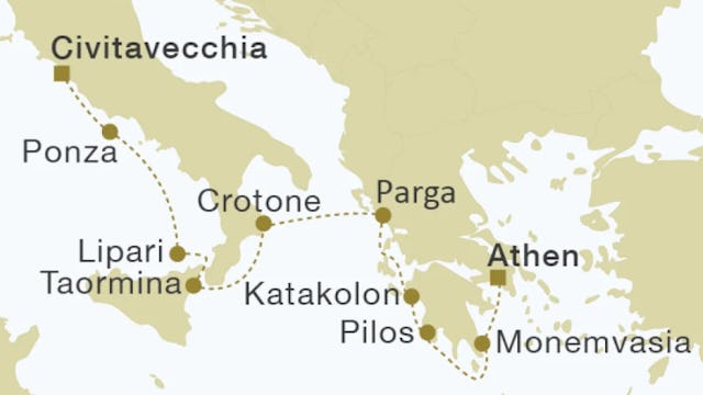 Royal Clipper map 2027