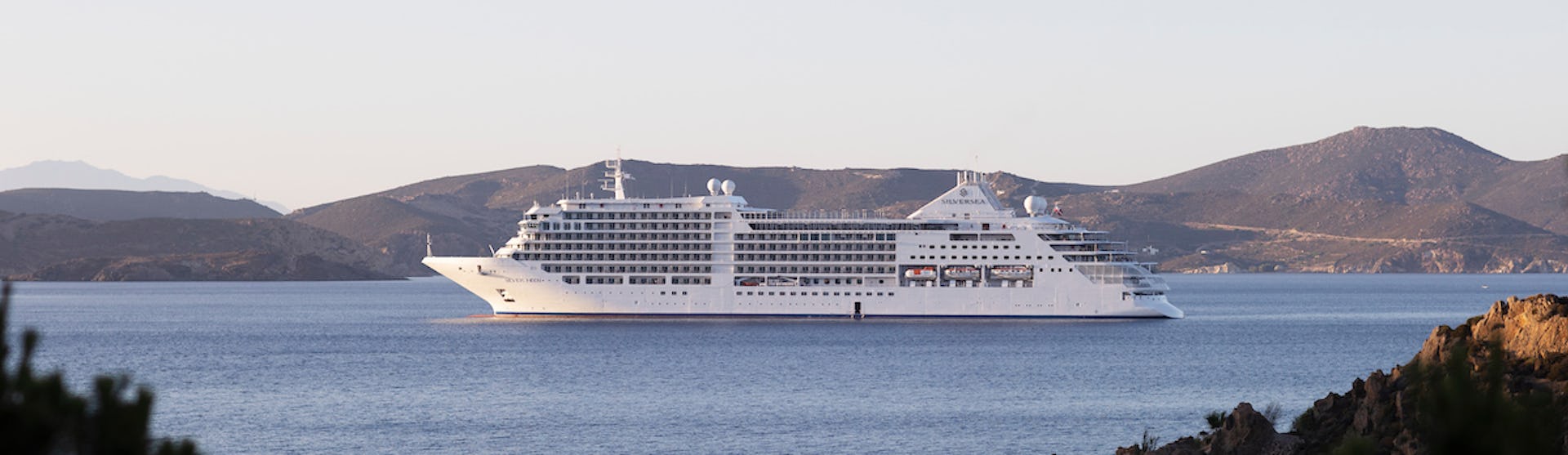 Kreuzfahrtschiff Silver Moon während der Fahrt