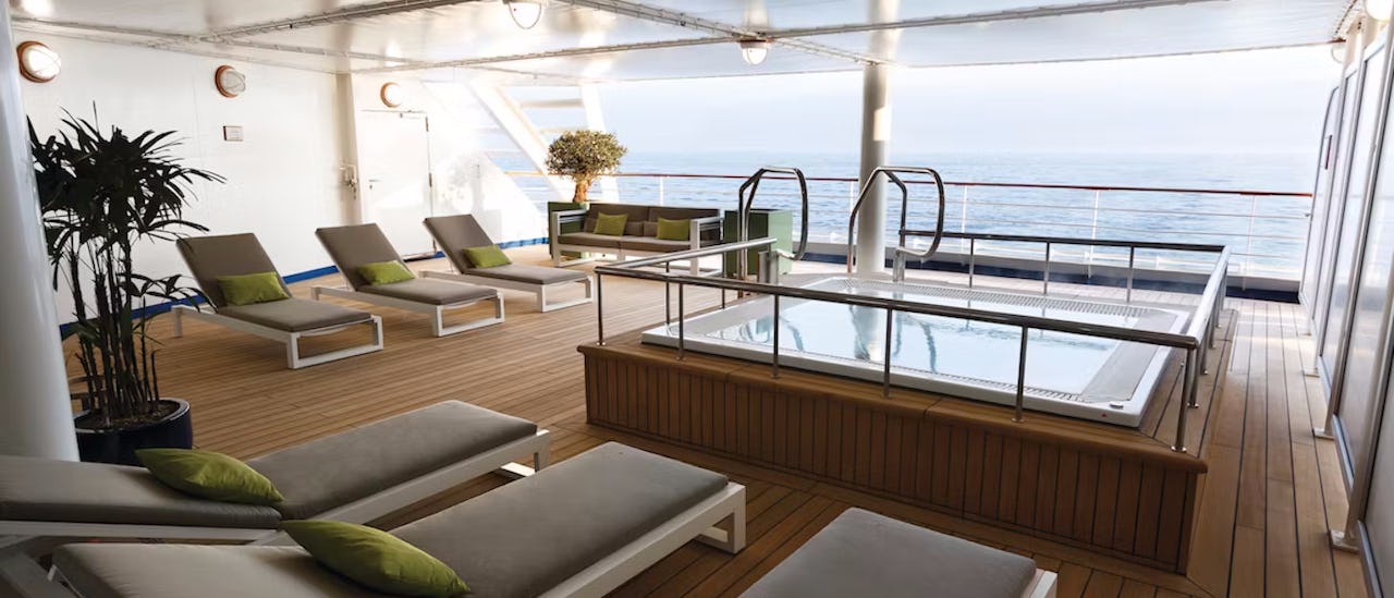 Deck des des Kreuzfahrtschiffes Silver Cloud