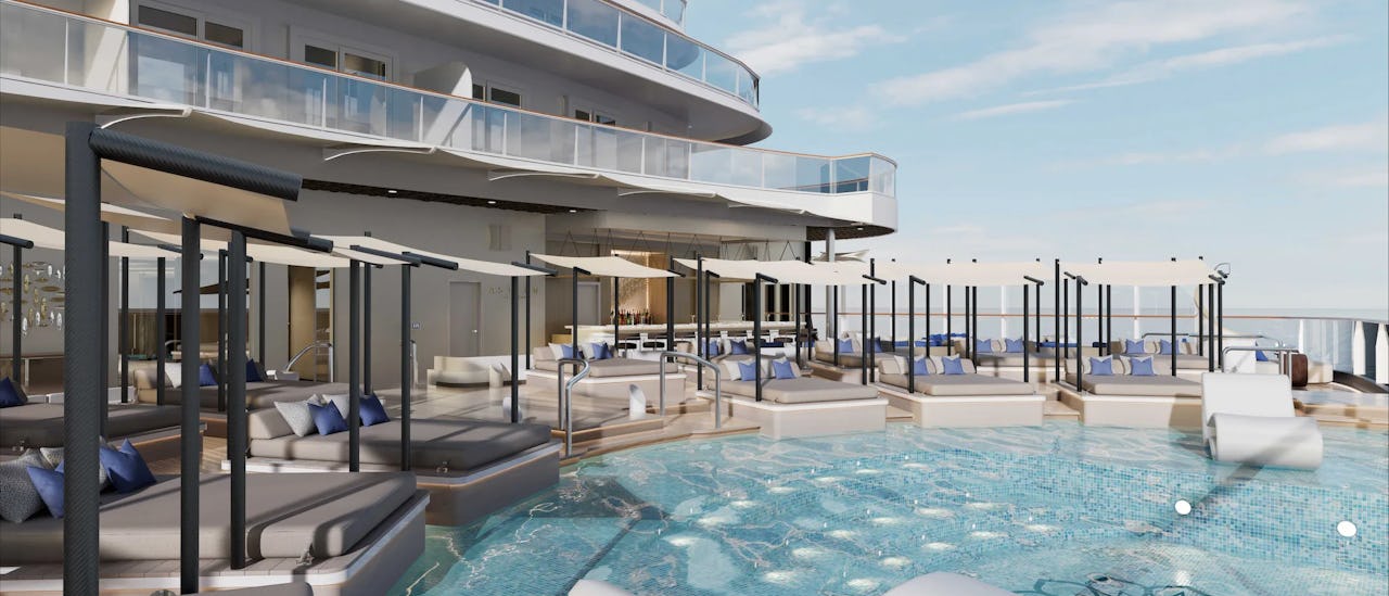 Wellness Außenbereich des Kreuzfahrtschiffes Explora 1